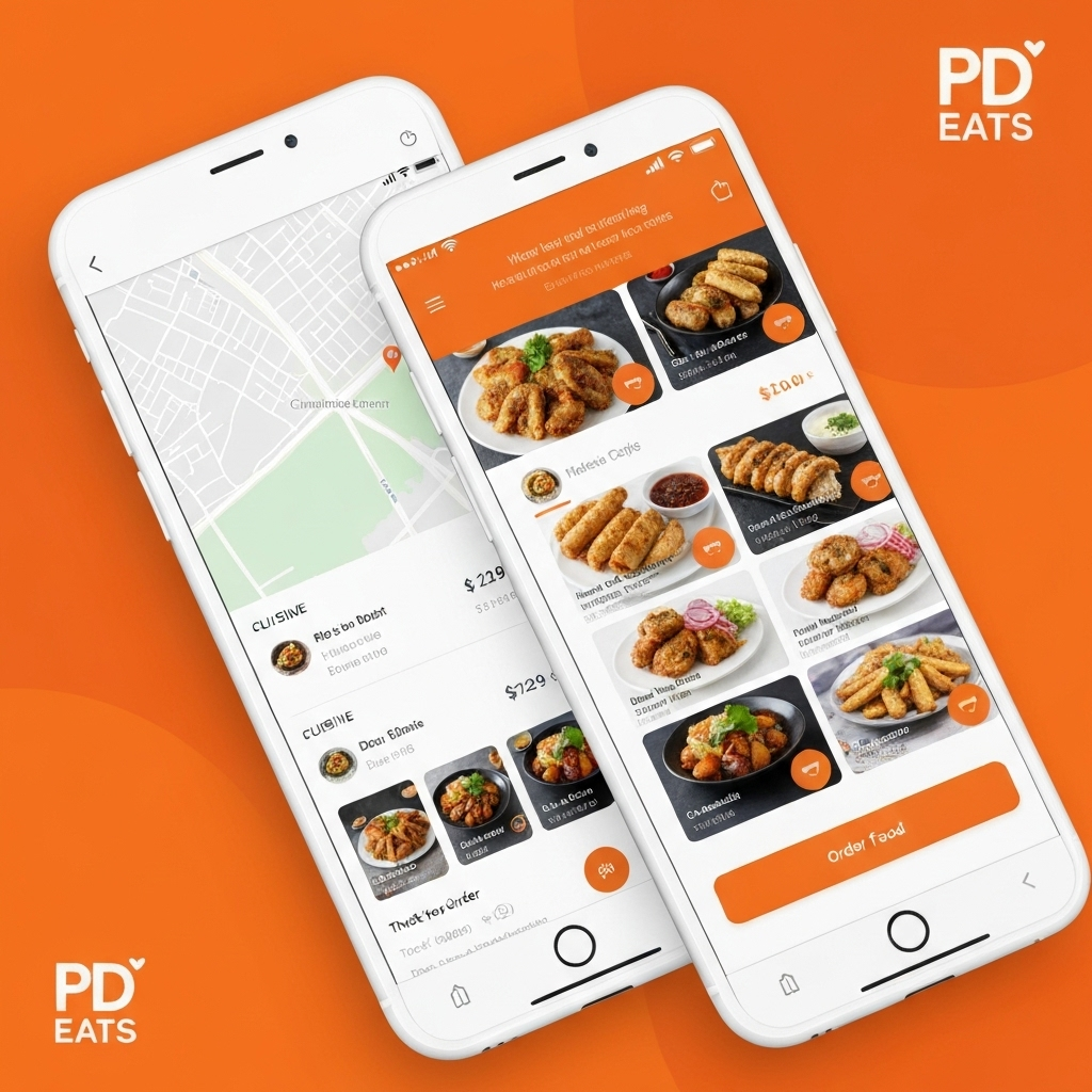 PD EATS App Mockup